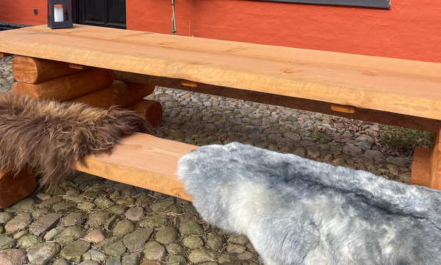 udendørs lammeskind