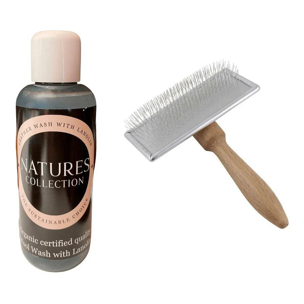 Boligtilbehør - Plejeprodukt Til Lammeskind Og Læder + 1 Stk. Lammeskindsbørste