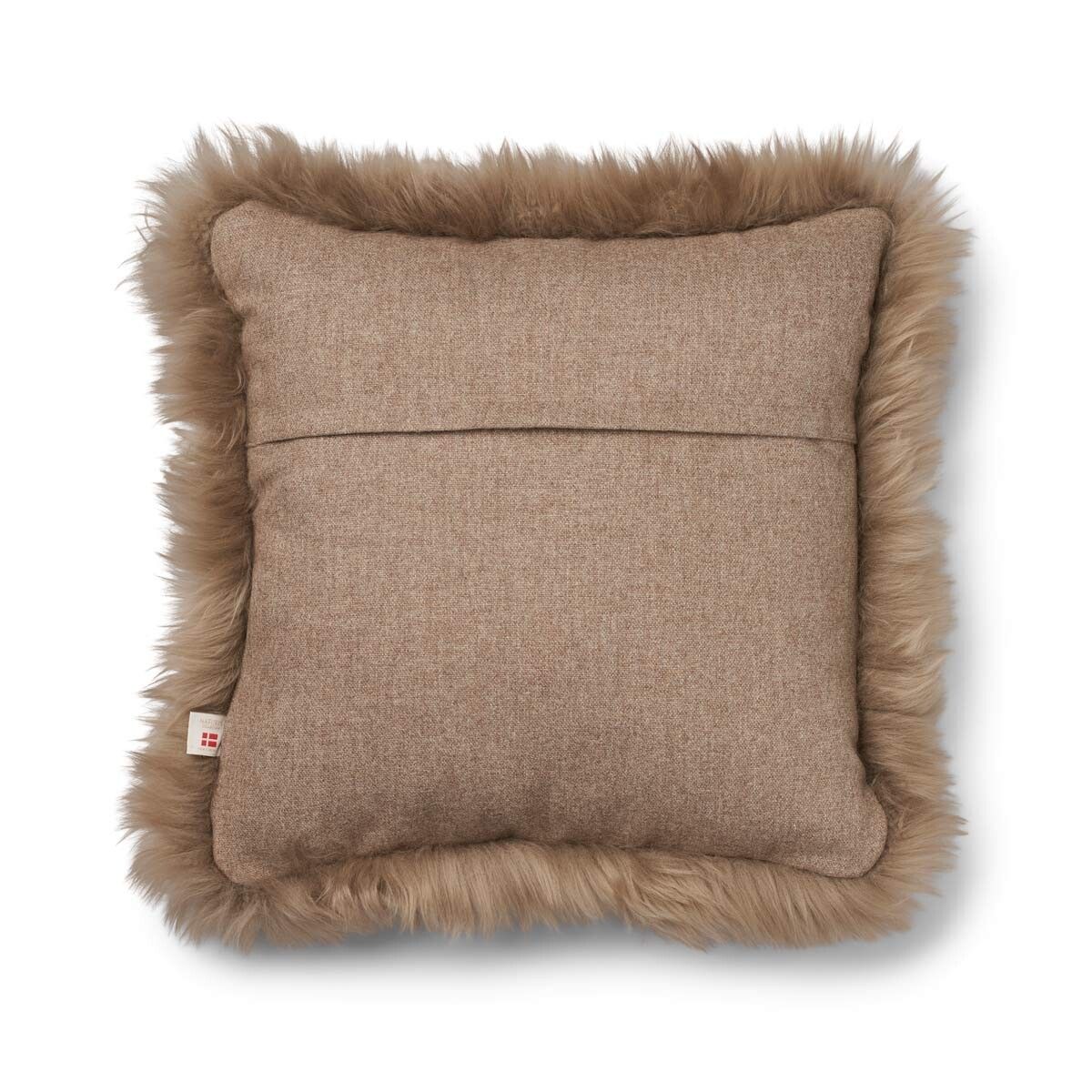 Classic Collection | Uldpude | Langhåret | Dobbeltsidet | 52x52 cm | 34x52 cm Beige/Taupe