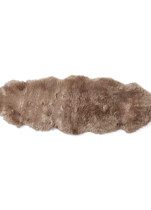 Dobbelt Merino Lammeskind | Langhåret | 170x60 cm Lysebrun
