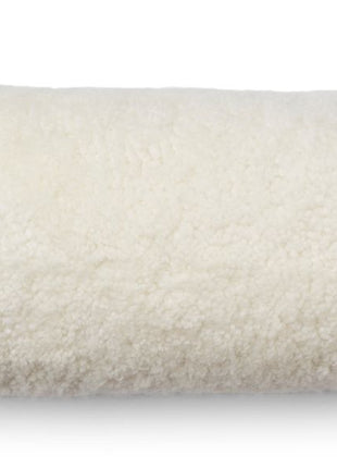 Lammeskindspude | Bolster | Korthåret | D20xL52 cm Hvid