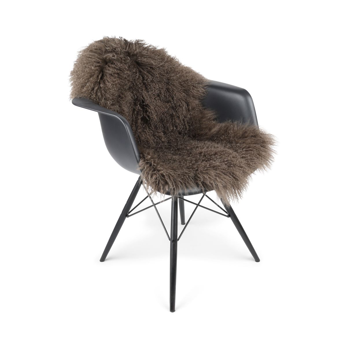 Lammeskind | Krøllet | Tibet | 85x50 cm Taupe