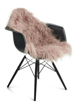 Lammeskind premium | Krøllet | Tibet | 85x50 cm Rosa