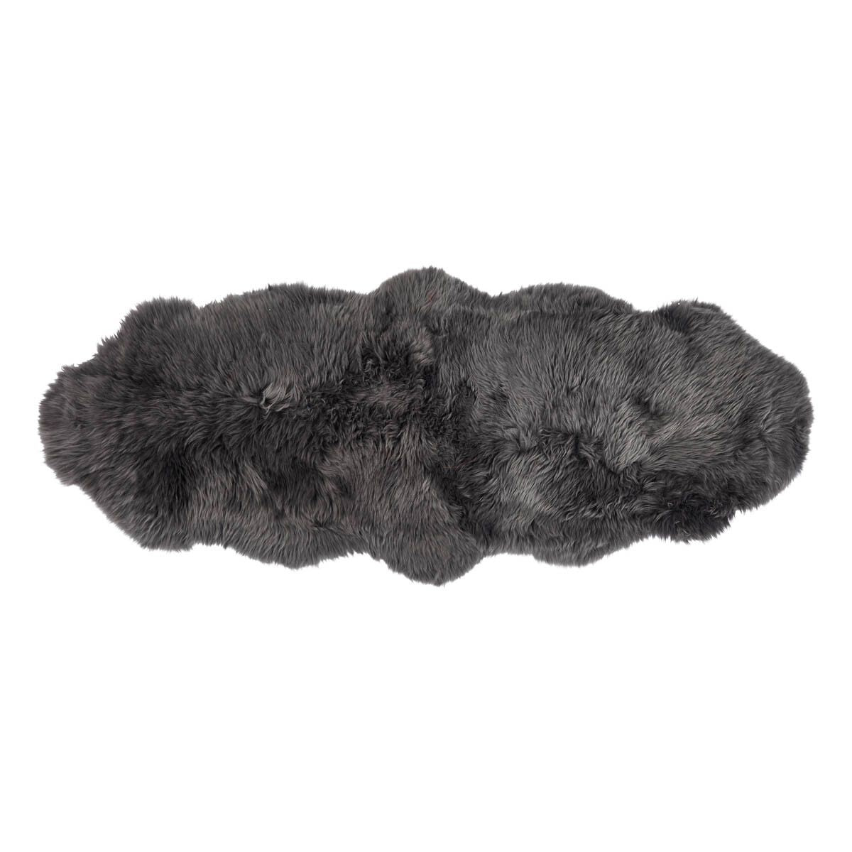 Lammeskind | Langhåret | New Zealand | 160x60 cm Stålgrå