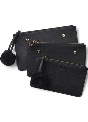 Camilla Clutch | 3 i 1 | Læder Sort