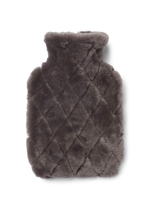 Varmedunk | Leaf | Lammeskind | Moccasin | 32x22 cm Mørke Grå