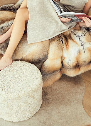 Puf | Korthåret | New Zealand | 41x31 cm Koksgrå