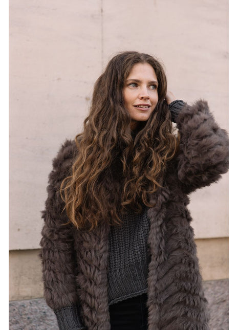 Sammy Cardigan Gråbrun