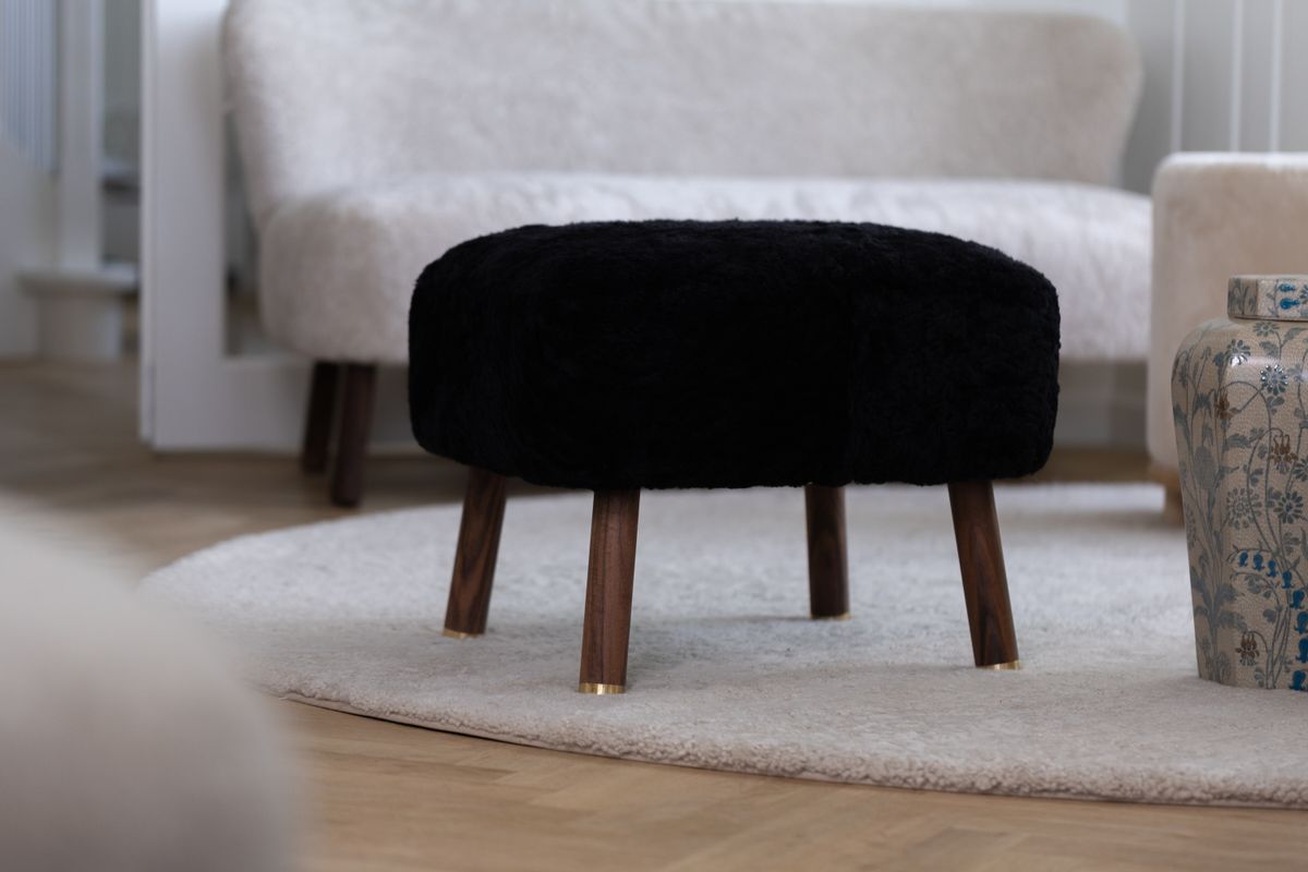 Gulvtæppe | Korthåret | New Zealand | Ø140 cm Pearl