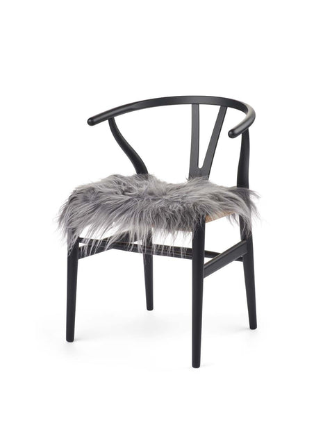 Sædehynde | Islandsk Lammeskind | Langhåret | 40x40 cm