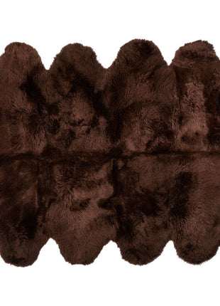 Gulvtæppe | Langhåret | New Zealand | 180x214 cm Chokolade