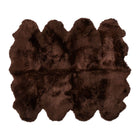 Lammeskindstæppe | Langhåret | New Zealand | 180x214 cm Chokolade