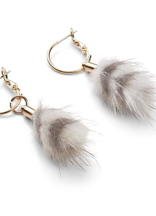 Nicki ørering Grå / hvid