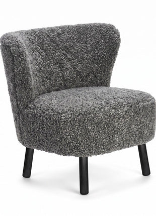 Emil Lounge Chair | Korthåret Grafitgrå