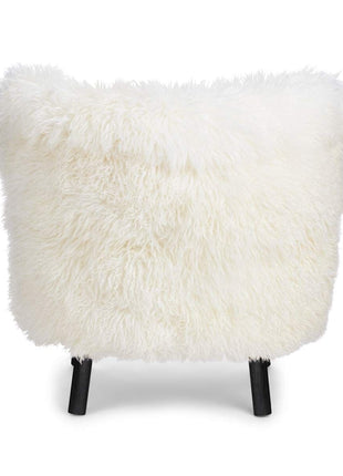 Emily lænestol | Langhåret Hvid