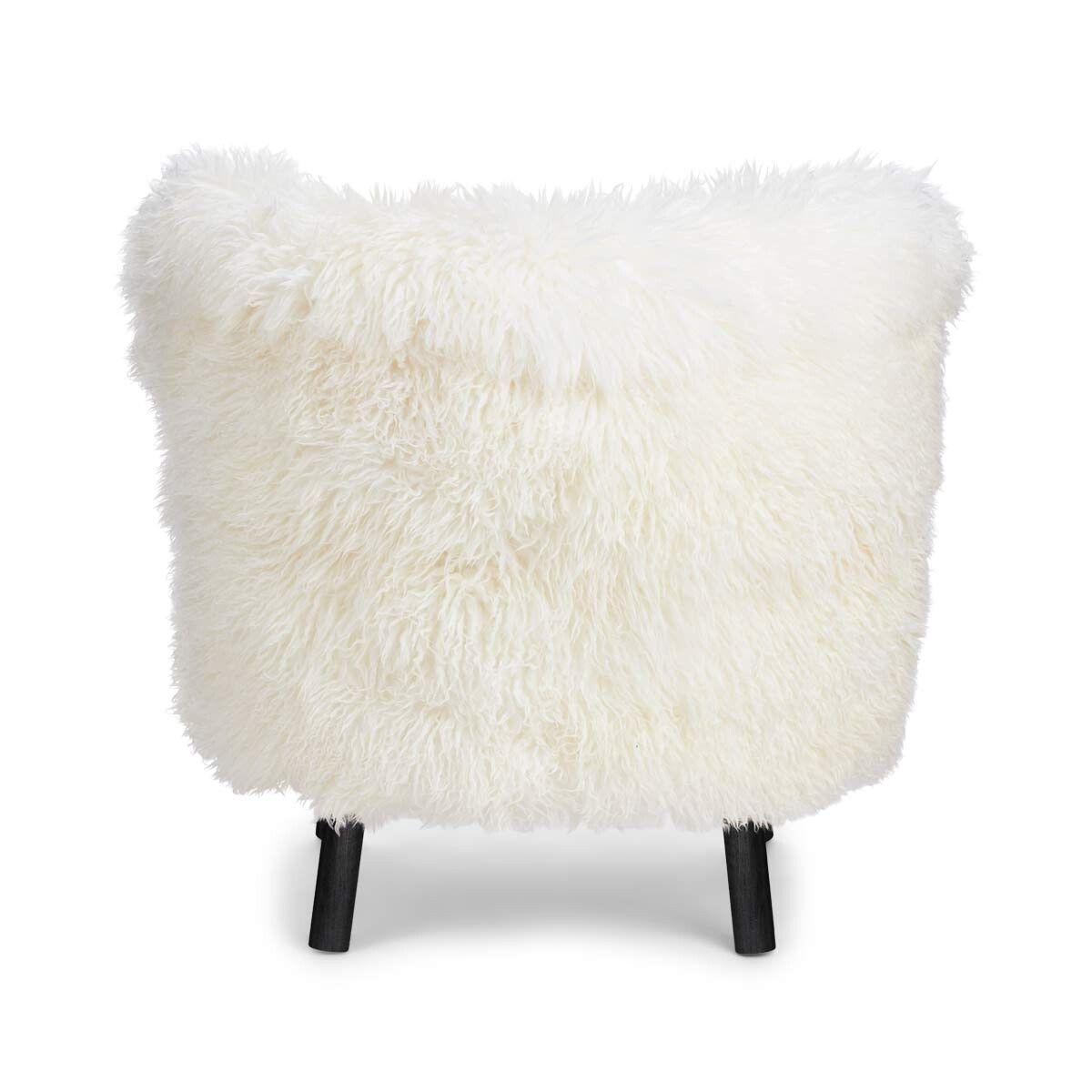 Emily Lounge Chair | Langhåret Snehvid