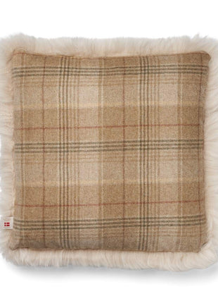 Pude af uld | Langhåret | 52x52 cm