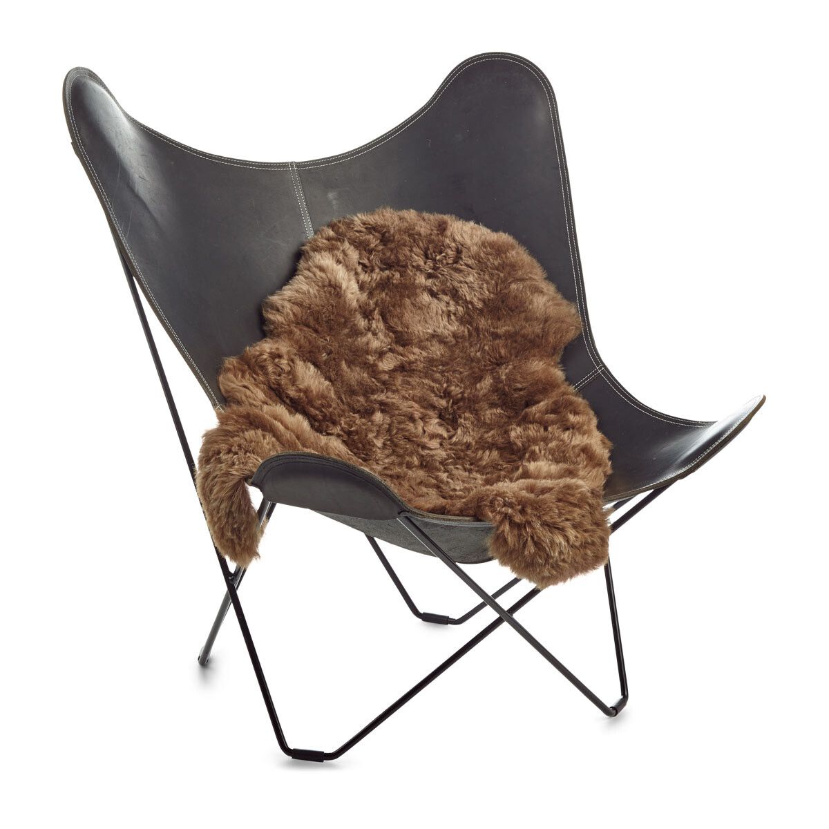 Lammeskind | Korthåret | Island | 90-100x60 cm Rustbrun