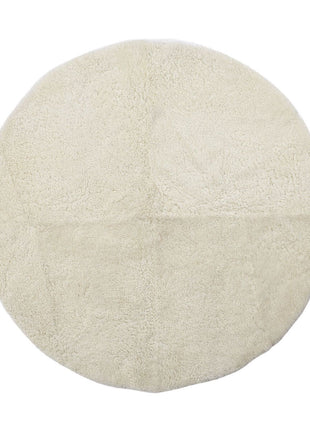 Korthåret Designtæppe af Lammeskind | D180 cm