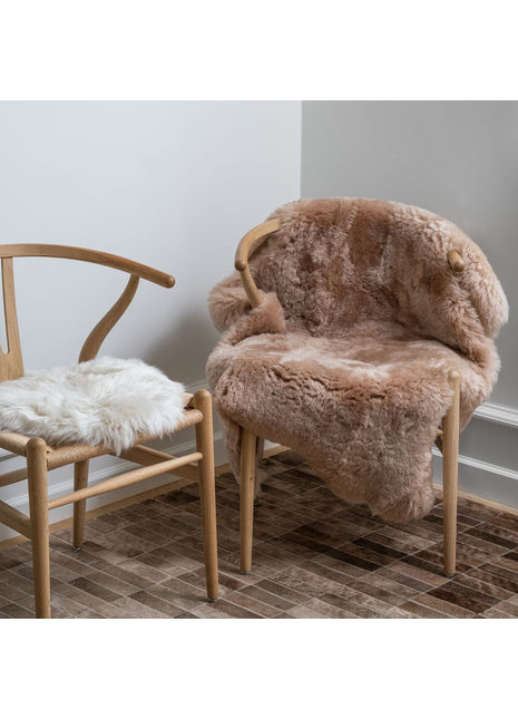 Islandsk Lammeskind | Double Face | 90x60 cm Tan