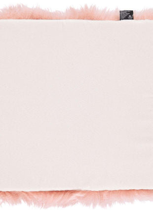 Sædehynde | Lammeskind | Langhåret | 37x37 cm Rosa