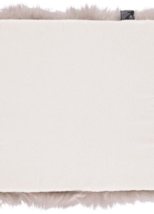 Sædehynde | Lammeskind | Langhåret | 37x37 cm Dove