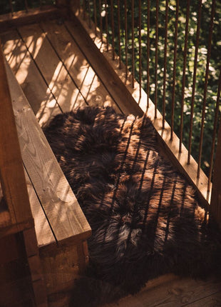 Lammeskind | Langhåret | Øko | 90x60 cm Naturbrun