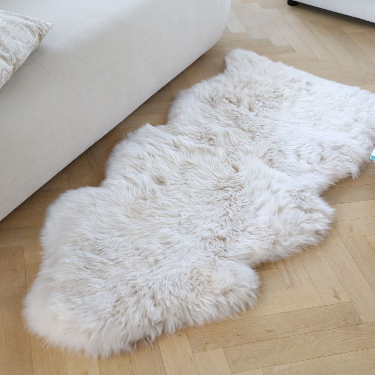 Lammeskind | Langhåret | New Zealand | 115x60 cm Aubergine