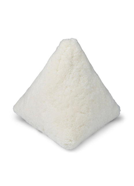 Lammeskindspude | Hematite | Korthåret | 35x35x35 cm