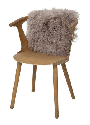 Lammeskindspude | Krøllet | Tibet | 40x40 cm Dove