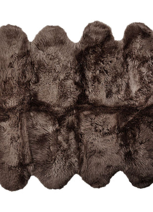 Gulvtæppe | Langhåret | New Zealand | 180x214 cm Valnød