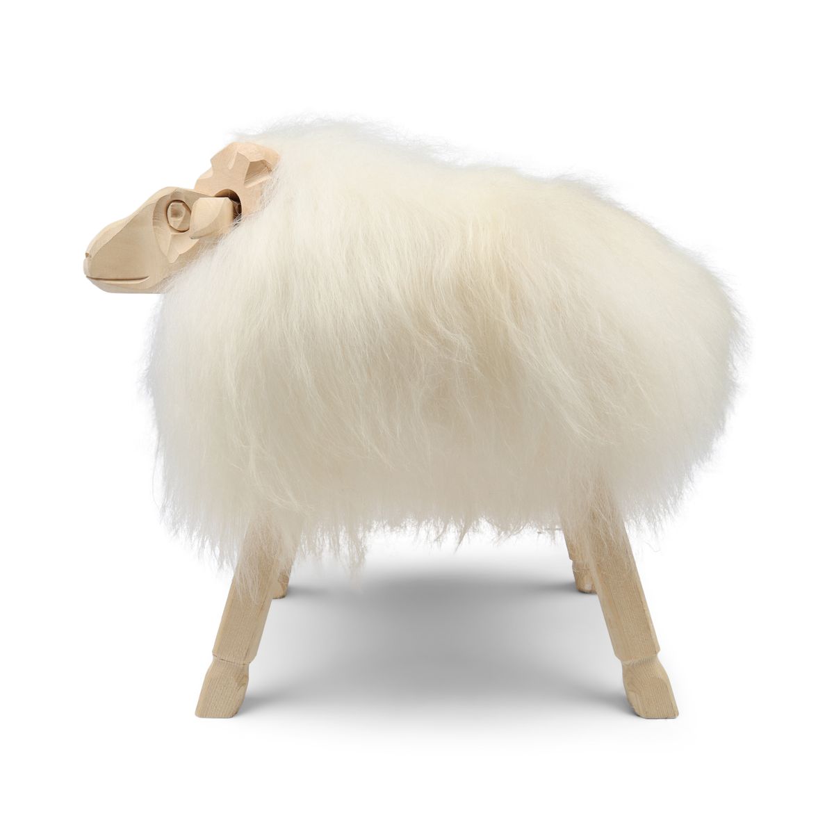 Alpin Fåreskulptur Naturhvid