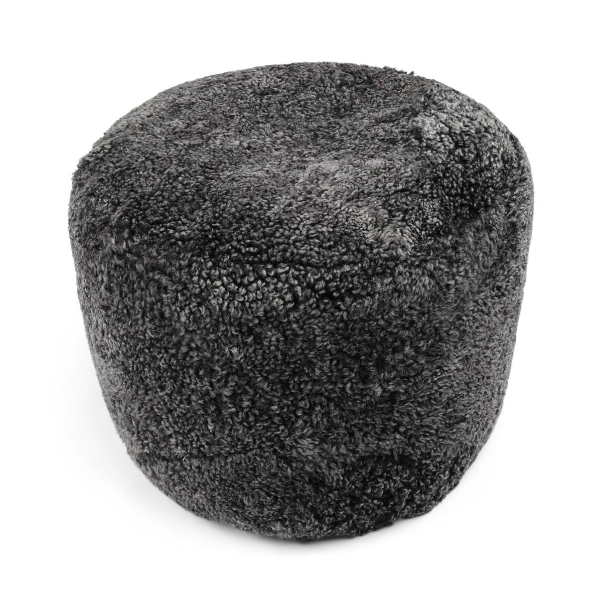 Rund puf | Korthåret | New Zealand Antracitgrå