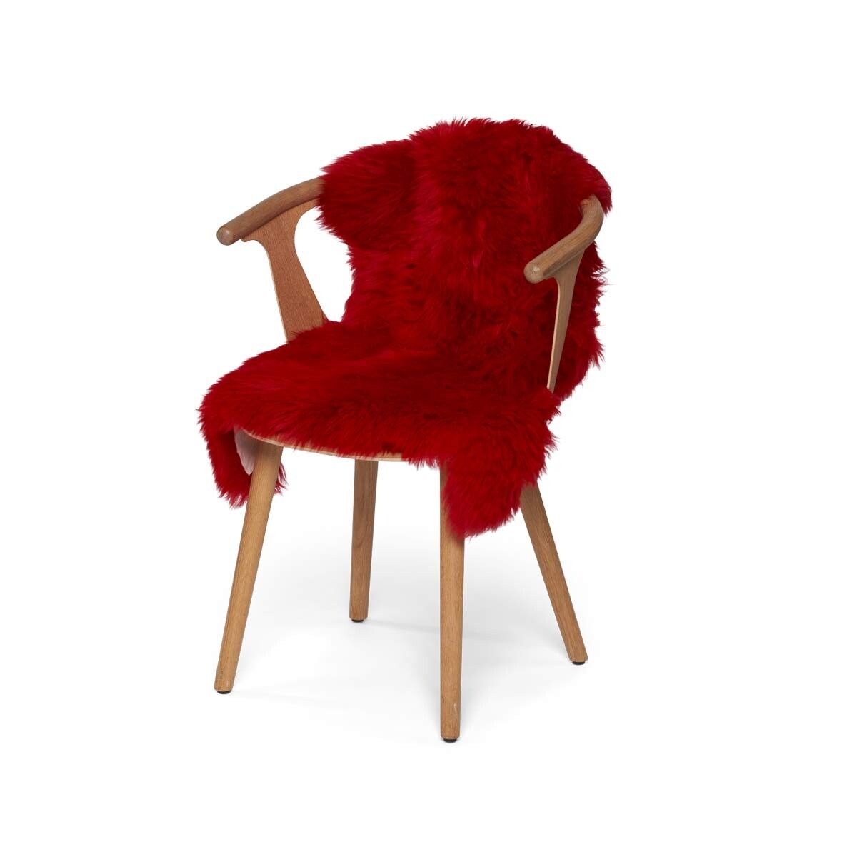 Lammeskind | Langhåret | 90+cm Rød
