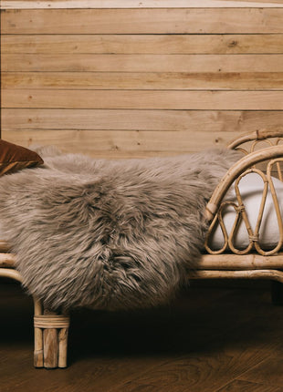 Lammeskind | Langhåret | New Zealand | 100x60 cm Lysebrun