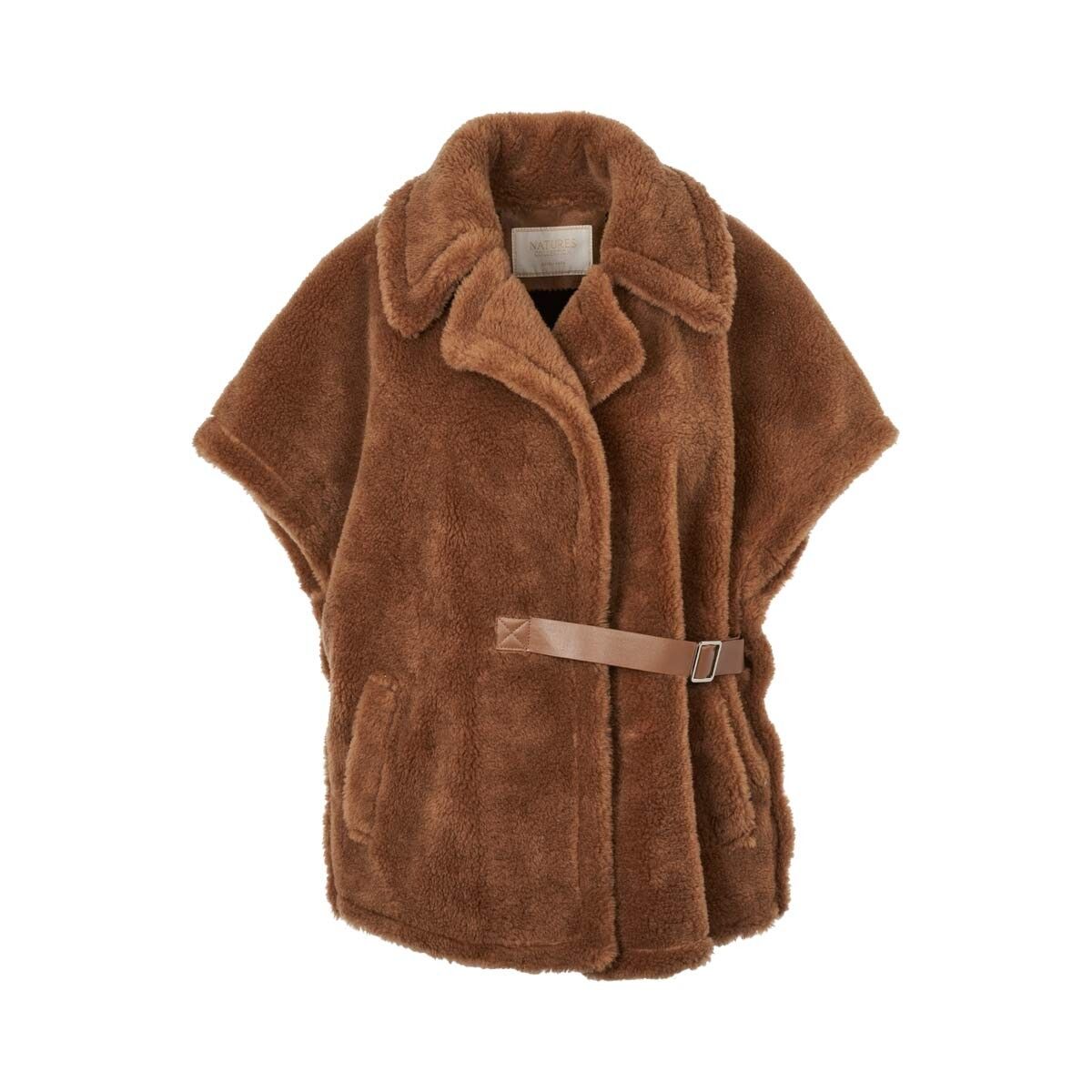 Elvira Poncho Teddybrun