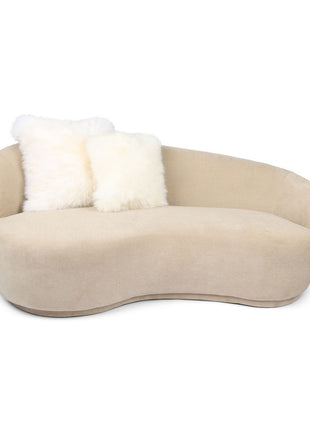 Lammeskindspude | Langhåret | Uden fyld | 50,5x50,5 cm Hvid