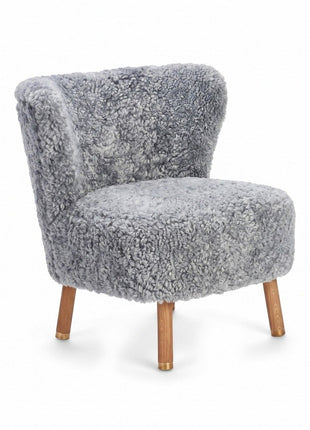 Emil Lounge Chair | Korthåret Lysegrå