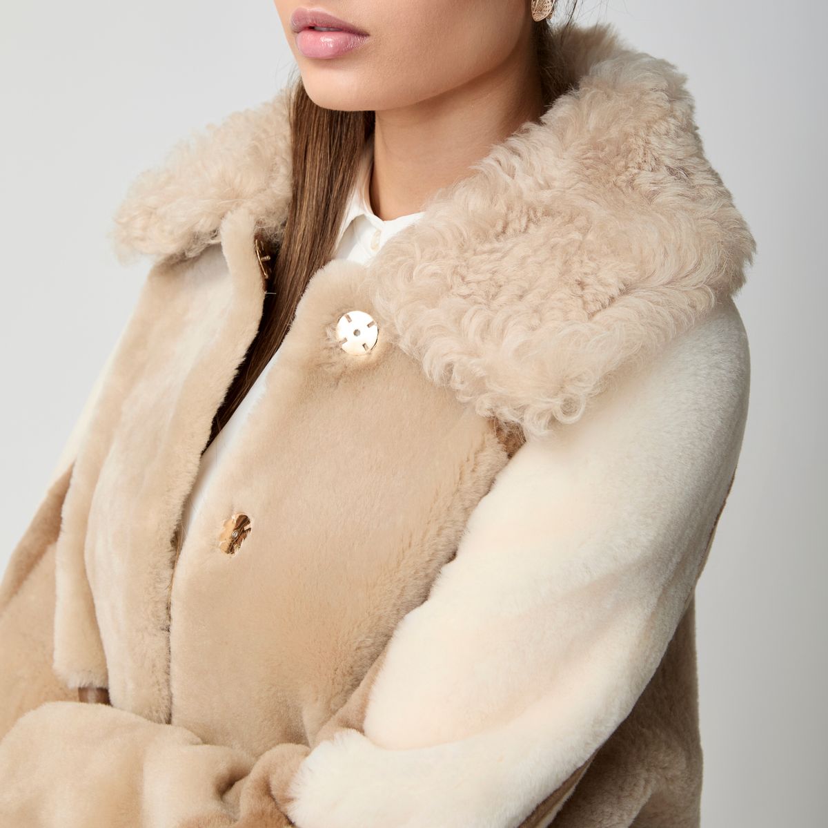 Anika jakke Beige/Brun