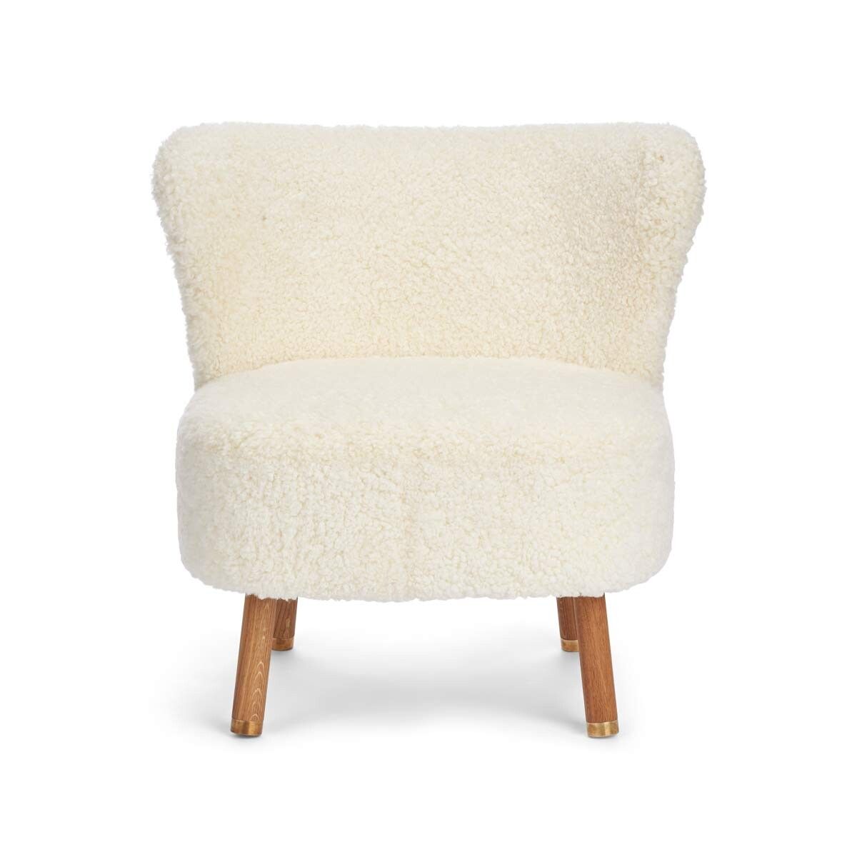 Emil Lounge Chair | Korthåret Hvid