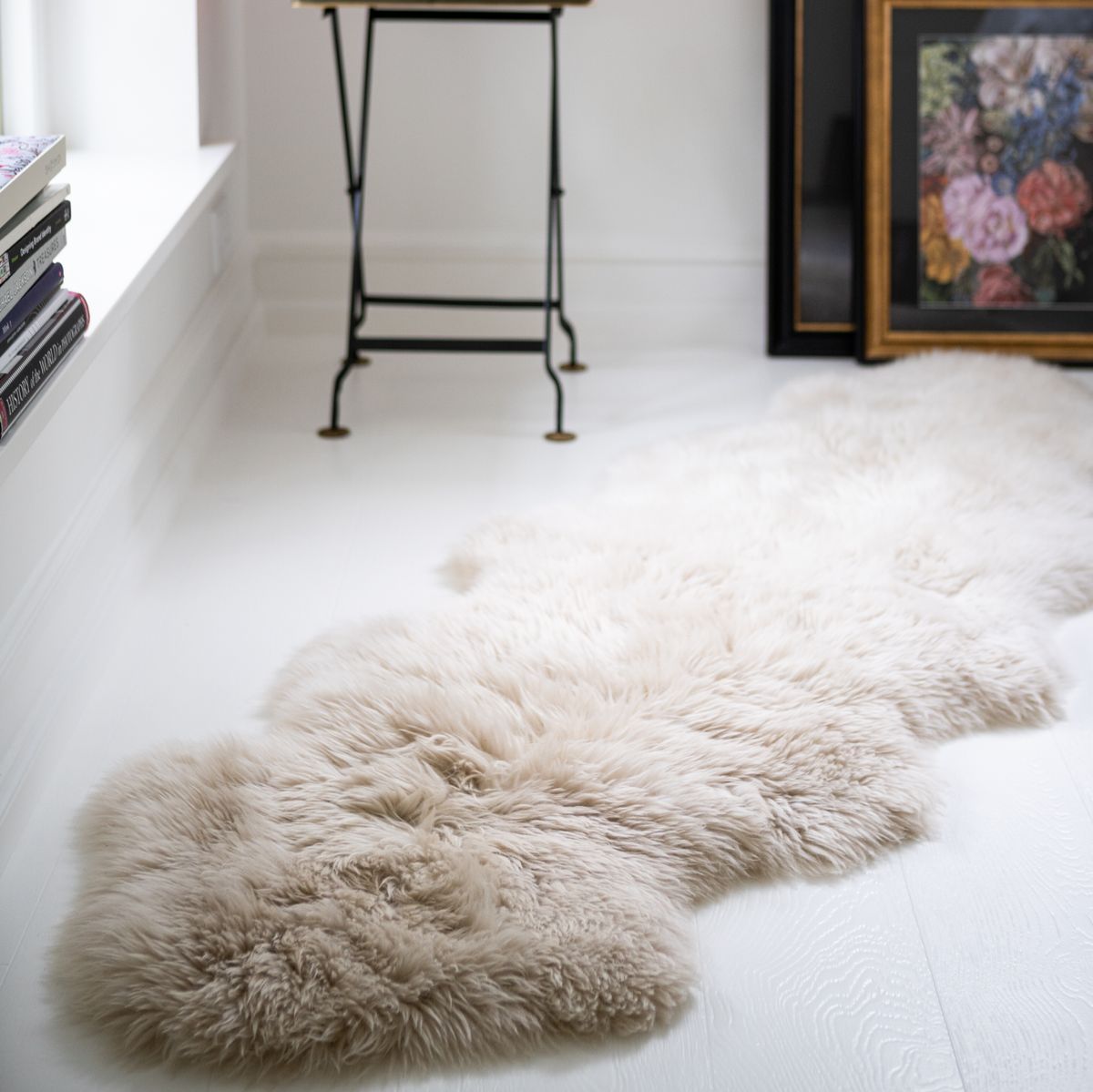 Dobbelt Lammeskind | Langhåret | 170x60 cm Beige