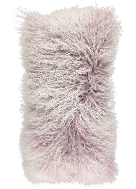 Lammeskindspude | Snow | Langhåret | 28x56 cm