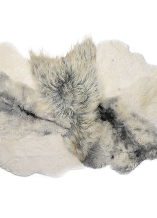 Design Gulvtæppe | Mix af Kort- og Langhåret Lammeskind