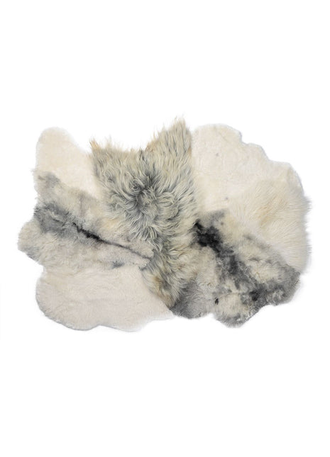 Design Gulvtæppe | Mix af Kort- og Langhåret Lammeskind