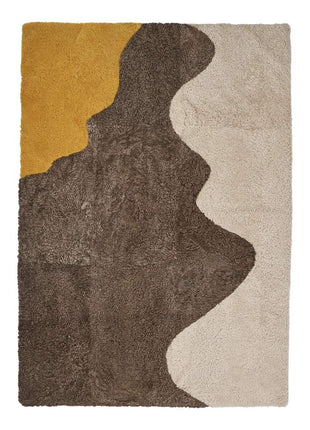 Gulvtæppe | River | Lammeskind | Korthåret Short Wool Curly Sheepskin River Design Rug