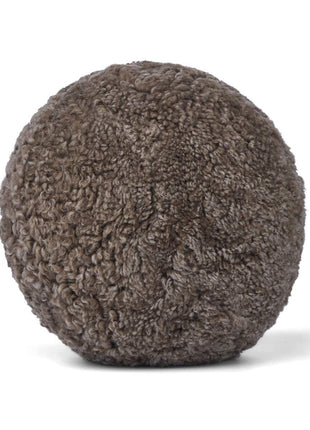 Lammeskindspude | Angelite | Korthåret | D25 cm | D30 cm | D35 cm Cappuccino