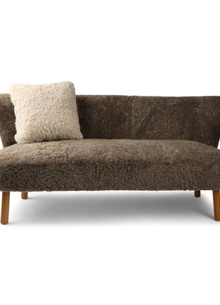 Emanuel 2 seater Sofa Lysebrun