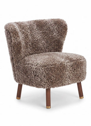 Emil Lounge Chair | Korthåret Cappuccino