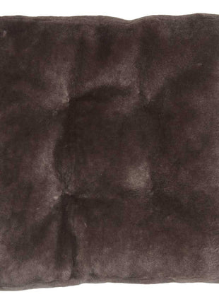 Sædehynde | Lammeskind | Moccasin | Korthåret | 45x45 cm Mørke Grå