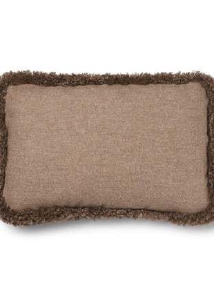Classic Collection | Uldpude | Korthåret | Dobbeltsidet | 52x52 cm | 34x52 cm Beige/Taupe